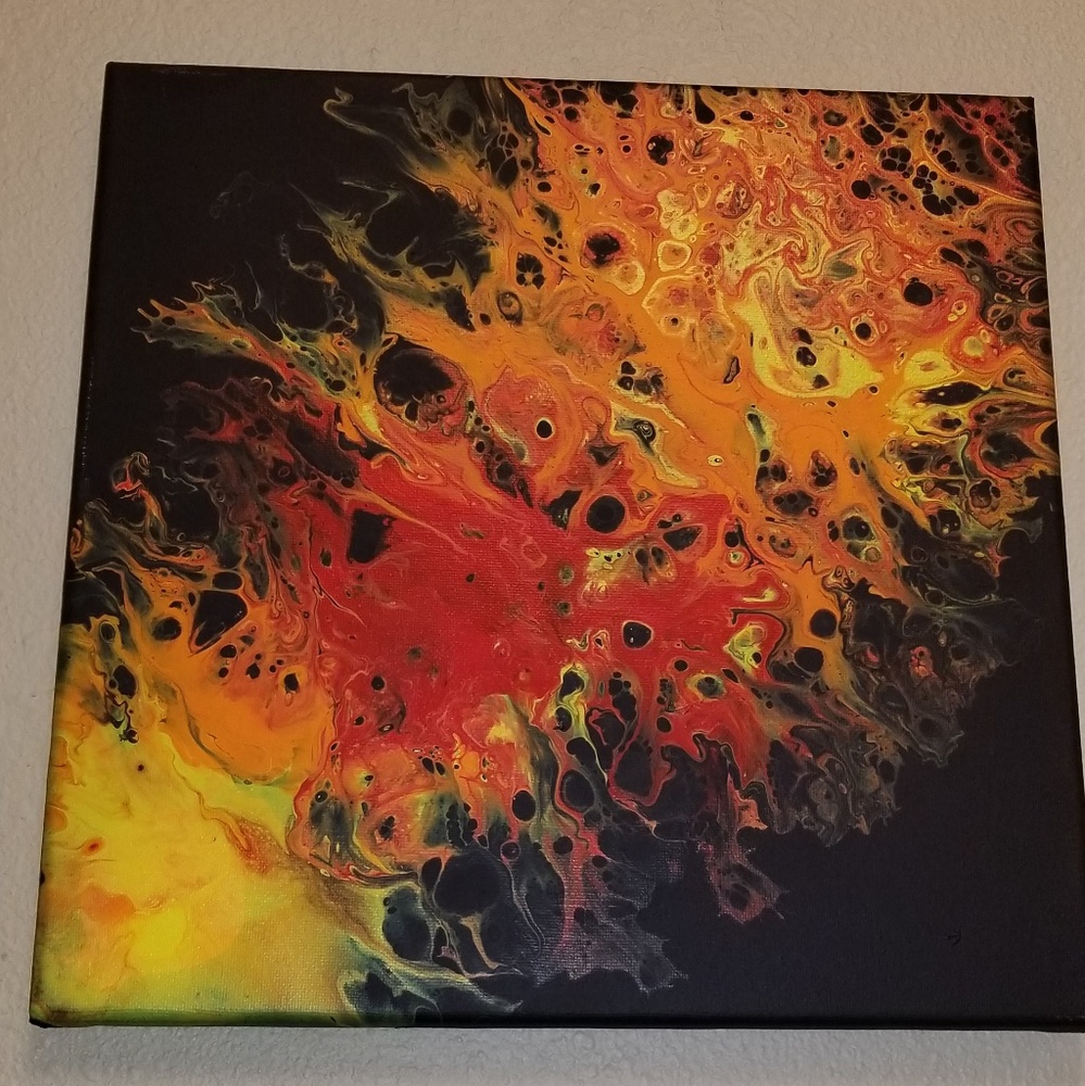 Acrylic pour painting - Picture 3 of 3